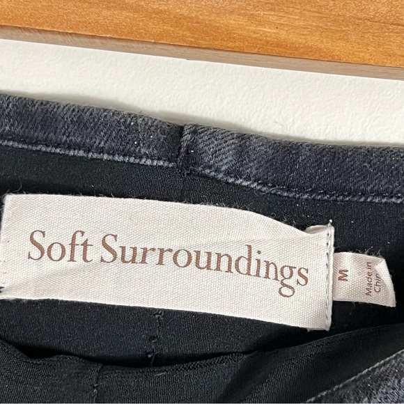 Soft Surroundings The Ultimate Denim Pull On Slim Jeans Faded Black Wash SZ M - Picture 9 of 11